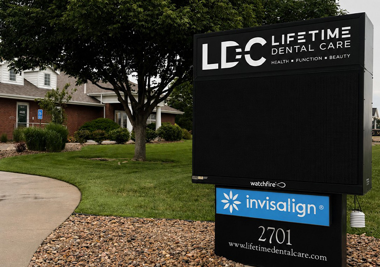 Front exterior of Lifetime Dental Care in Hays
